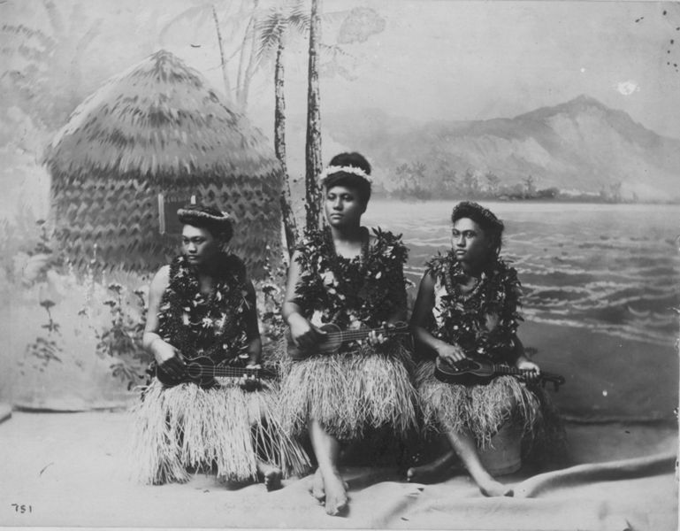 File:Hawaiian Ukulele Girls during Kalakaua's reign.jpg