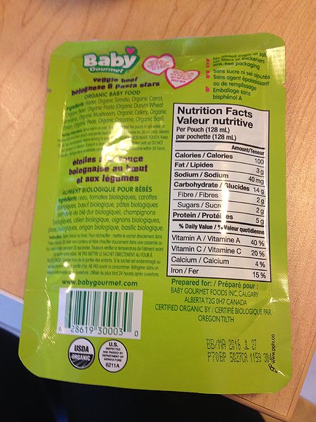 File:Baby Gourmet Organic baby food.jpg