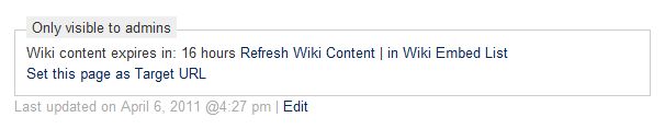 WordPress page wiki embed options