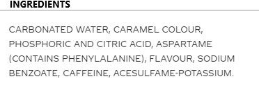 File:Diet Coke Ingredient List.jpg