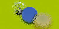 Image rendered with 2 samples per pixel (spp).