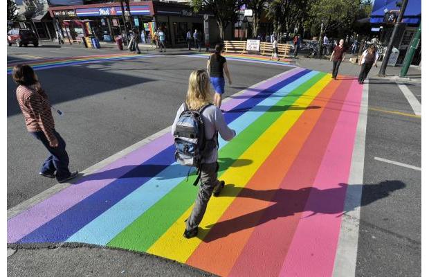 File:Davie & Bute Street Rainbow Crosswalk.jpg