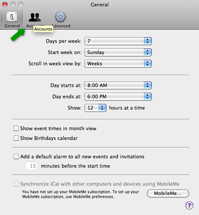 how to use ical as an alarm
