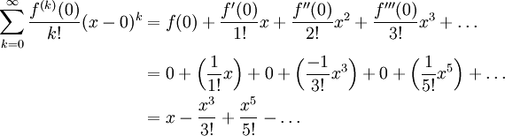 Maclaurin Expansion Of Sin X The Infinite Series Module