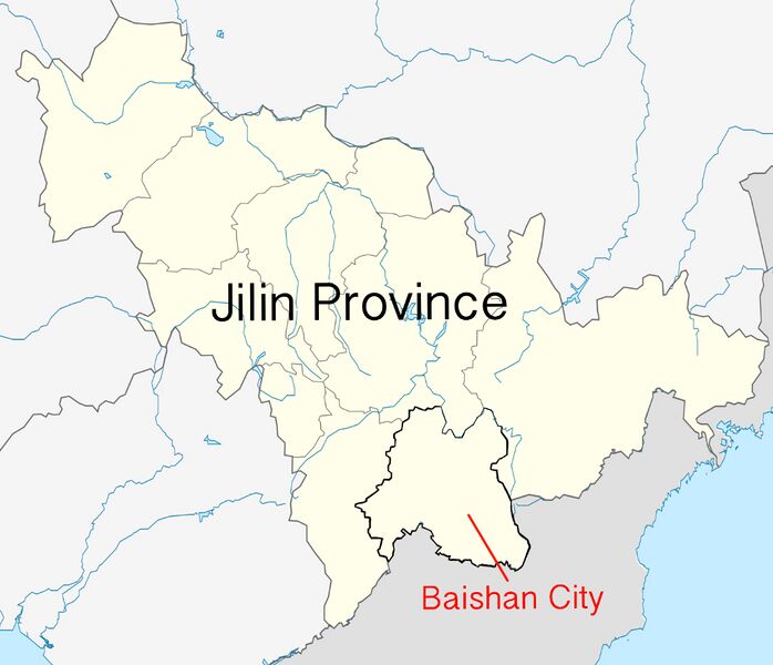 File:The location of China Jilin Baishan.jpg