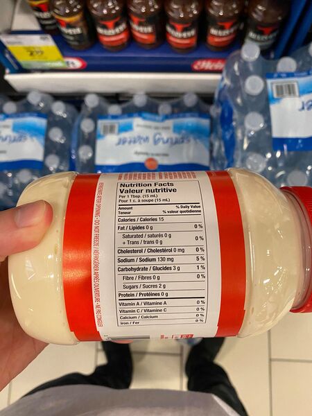 File:Miracle Whip Fat Free Nutritional Label.jpg