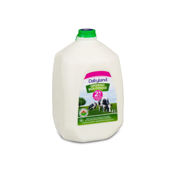 File:Dairyland-Organic Milk 2% M.F., Litre 4 Vitamins A& D Added.png
