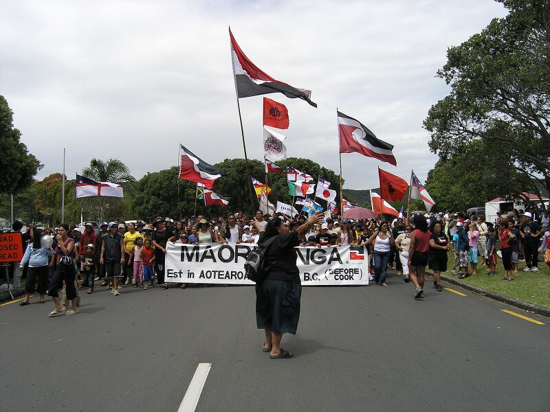 File:Māori protest at Waitangi (February 6, 2006).jpg
