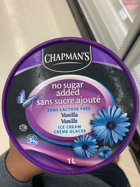 File:Chapman's No Sugar Added Lactose Free Ice Cream.jpg