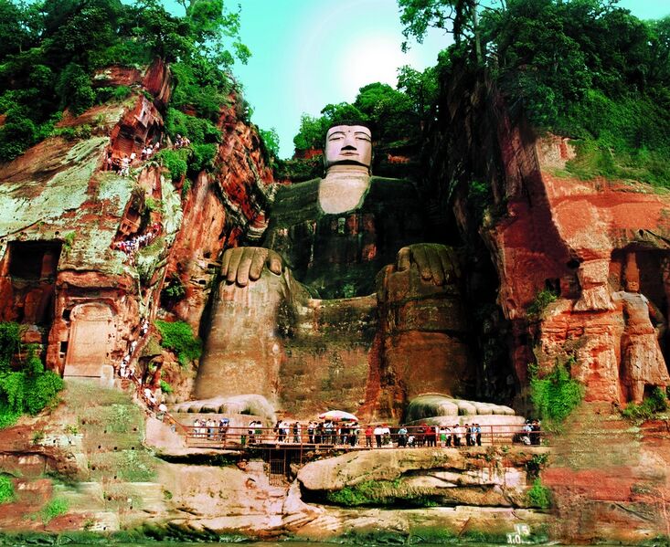 File:Leshan Buddha, a scenic spot in Ermeishan Mountain.jpg