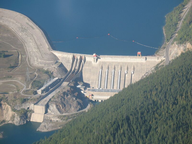 File:Aerial photo of Revelstoke Dam.jpg
