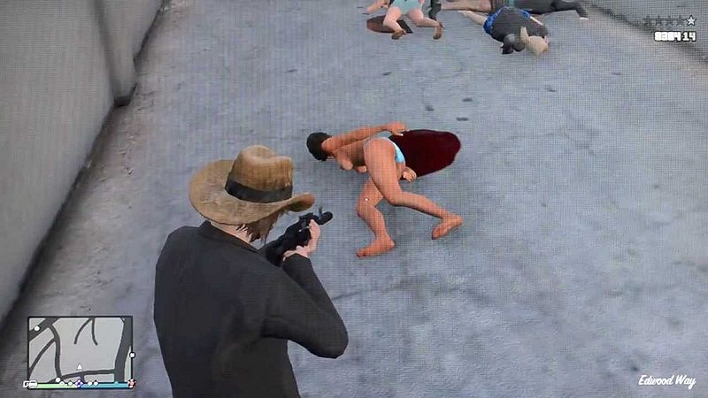 File:Grand Theft Auto, women dead by a male dominant character.jpg