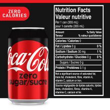 Zero coke label