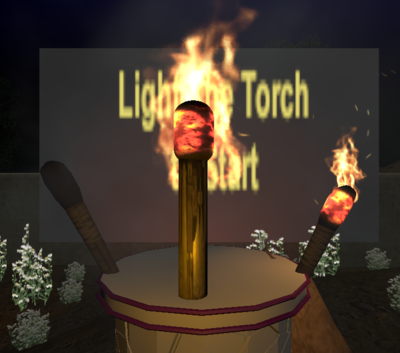 The player's torch