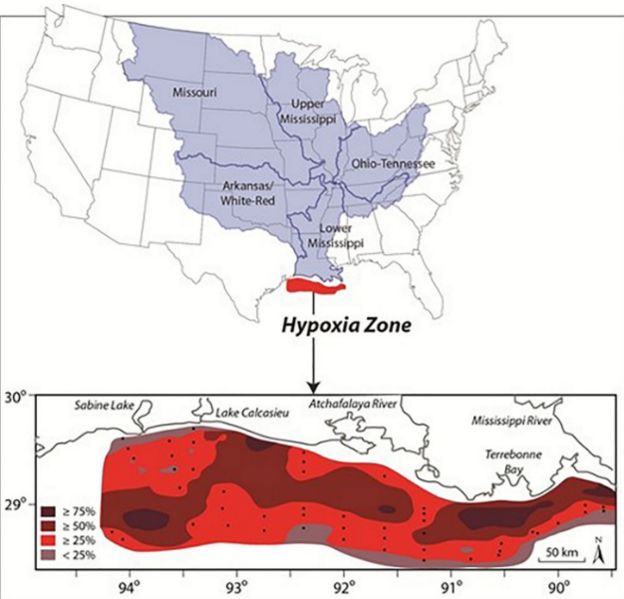 File:Figure 4. Mid-summer-bottom-water-hypoxia frequency in percentage occurrence from 1985 to 2008.png