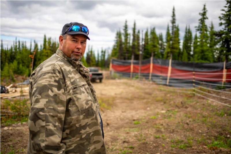 File:West Moberly First Nations chief Roland Willson at caribou maternity pen project site in the Peace region.png