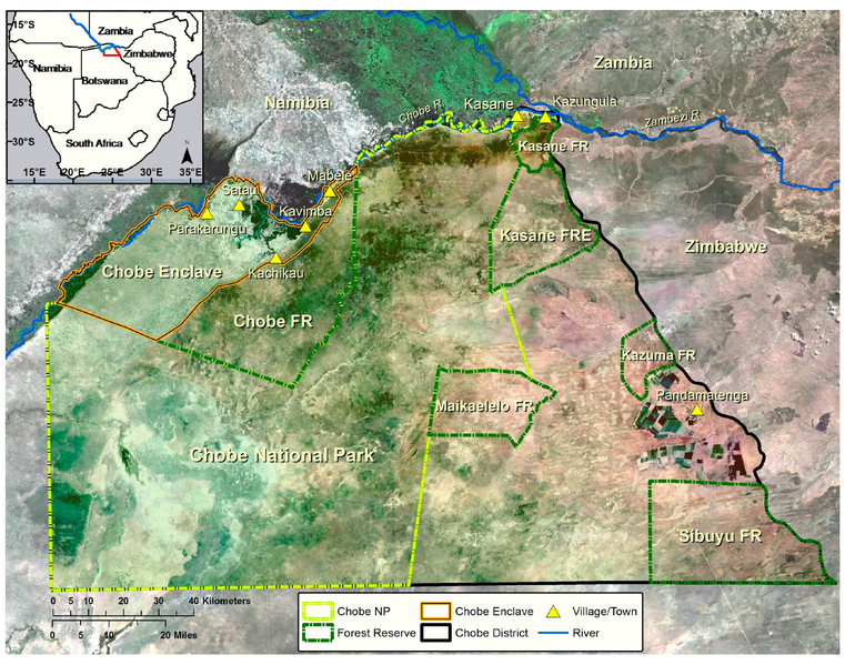 File:Landsat Map of Chobe District.png