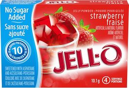 Image of Jell-O Strawberry Jelly Powder Light front packaging