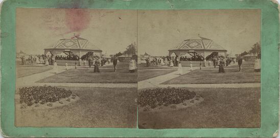 Unidentified Photographer, ​[Stereograph depicting a game of croquet],​ [between 1870-1879?] (Croquet_Box8_0006)