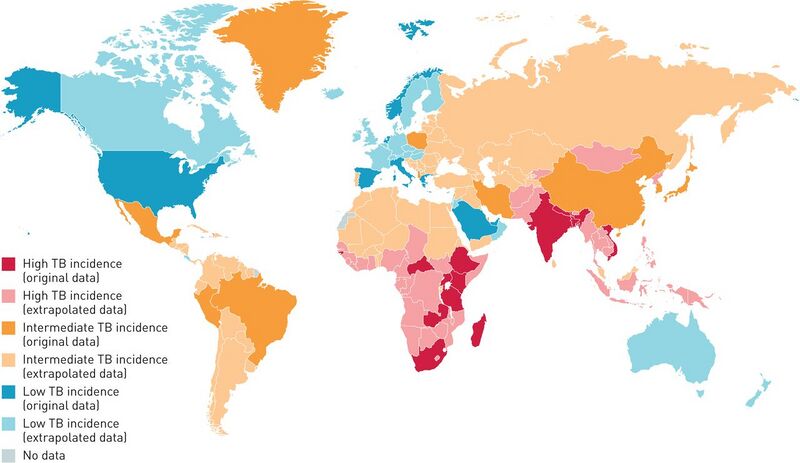 File:World Map of Countries by Tuberculosis Incidence.jpg