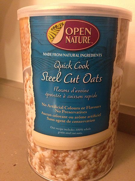 File:Quick cooking steel cut oats.JPG