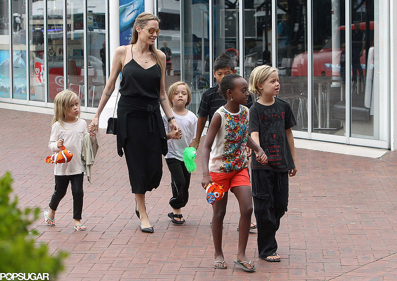 File:Angelina Jolie and her Children.jpg