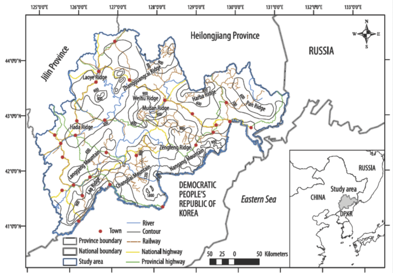 File:The location of Changbai Mountain, our study area.png